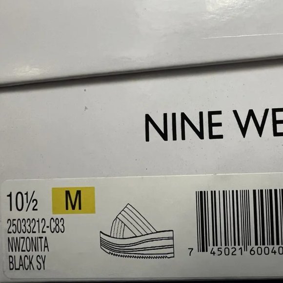 Nine West Womens Zonita Sandal Black Size 10.5 M - Picture 6 of 6